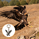 Dicosmetic 10 Stück antiker Bronze-Adler-Schlüsselanhänger KEYC-DC0001-09-7