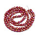 Electroplate Opaque Solid Color Glass Beads Strands EGLA-N002-26-B02-2