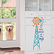 FINGERINSPIRE 2 pcs Splicing Big Windmill Painting Stencil 8.3x11.7inch Life is Much Sweeter On The Farm Drawing Template DIY Decoration Stencil for Painting on Wood Wall Paper Furniture DIY-WH0394-0203-6