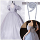 Benecreat 1 комплект сменная молния для женского свадебного платья DIY-BC0009-93F-5