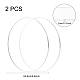 BENECREAT 2PCS Clear Acrylic Circle Disc 3mm Thick 250mm Inner Dia Cast Sheet for Craft Projects OACR-BC0001-03E-3
