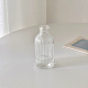 ミニガラス花瓶  マイクロランドスケープドールハウスアクセサリー  小道具の装飾のふりをする  透明  65x130mm BOTT-PW0011-12D-1