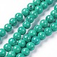 Chapelets de perles en turquoise synthétique G-E525-6mm-03-1