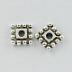 Tibetan Style Beads Alloy Square Spacer Beads TIBEB-00697-M-NR-2