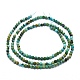 Chapelets de perles en turquoise naturelle G-P438-C06-2mm-2