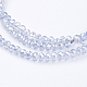 Electroplate Glass Beads Strands EGLA-J025-F19-3