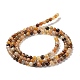 Natural Petrified Wood Round Bead Strands G-P070-69-3mm-3