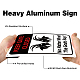 Señales de advertencia de aluminio con protección UV e impermeables AJEW-WH0111-F-08-4