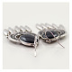 Fashion Alloy Leaf Pendant Chandelier Earrings EJEW-N0020-011A-02-3