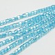 Chapelets de perles en verre électroplaqué EGLA-D018-4x4mm-41-1