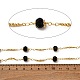 Catene a maglie tonde in ottone&nbsp;KK-D422-08G-3