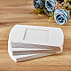 CHGCRAFT 30Pcs White Kraft Paper Pillow Boxes with Clear Window CON-GL0001-02-01-4