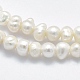 Hebras de perlas de agua dulce cultivadas naturales X-PEAR-F007-61-3