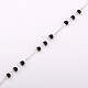 Handmade Round Glass Pearl Beads Chains for Necklaces Bracelets Making AJEW-JB00056-04-1