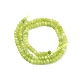 Chapelets de perles en rondelles en jade de Malaisie naturel teint G-E316-2x4mm-41-2