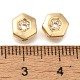 Латунные микро проложить кубического циркония KK-Q001-05G-01-3