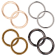 Gorgecraft 8 pz 4 colori anelli di collegamento in lega di zinco FIND-GF0003-21-1