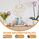 Creative Natural Wooden Wall Hanging Decoration WOOD-WH0039-004-3