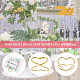 CRASPIRE 20PCS Love Heart Iron Place Card Holders Mini Golden Photo Picture Note Clip Holders for Wedding Anniversary Birthday Table Decorations ODIS-CP0001-01-4