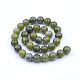 Olycraft 273pcs perles de jade de taïwan naturel perle de roche verte 4mm 6mm 8mm 10mm 12mm perles de jaspe nature perles de pierres précieuses rondes en vrac pierre d'énergie pour bracelet collier fabrication de bijoux G-OC0001-32-3