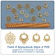 20 Pieces Tibetan Antique Chandelier Charms Pendant Alloy Round Filigree Charm Mixed Shape for Jewelry Necklace Earring Making Crafts JX427A-2