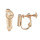 Brass Screw Clip-on Earring Converters Findings KK-N229-01B-2