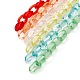 6 Strands 6 Colors Handmade Transparent Acrylic Cable Chains AJEW-JB00986-3