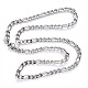 304 Stainless Steel Figaro Chain Necklaces NJEW-S420-003A-P-3