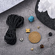Bracciale da uomo con pietre preziose crafans fai da te con kit per la creazione di croci DIY-CF0001-21-5