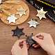 6Pcs 3 Colors Iron Star with Word Sheriff Brooch Pin for Costume Accessories JEWB-FG0001-15-3