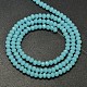 Faceted Rondelle Imitation Jade Glass Beads Strands EGLA-J134-3x2mm-C03-2