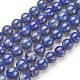Naturales lapis lazuli de hebras de abalorios X-G-G953-02-8mm-1