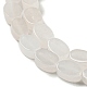 Chapelets de perles de jade blanche naturelle G-M420-H15-03-4