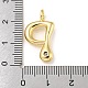 Rack Plating Brass Micro Pave Cubic Zirconia Pendants KK-A200-24G-P-3