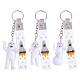 3 pièces astronaute porte-clés mignon espace porte-clés pour sac à dos portefeuille voiture porte-clés décoration enfants espace fête faveurs JX317C-1