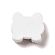 美しい不透明樹脂カボション  雪  猫  18.5x21x8mm RESI-B012-06B-2