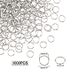 Dicosmetic 304 anneaux ouverts en acier inoxydable STAS-DC0005-73-5