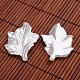 Leaf Imitation Pearl Acrylic Pendants OACR-L004-6184-2