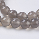 Chapelets de perles d'agate naturelle G-G583-8mm-08-3