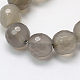 Natural Grey Agate Beads Strands G-G067-12mm-1-2