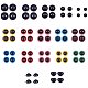 PandaHall Elite 8-18mm 360pcs 6 Assorted Color Safety Eyes Craft Eyes with Washers and 50pcs 2 Sizes Black Safety Noses for Teddy Bear Doll Animal Puppet Plush Animal DIY-PH0001-62-1
