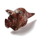 Figurines de rhinocéros de guérison sculptées en agate folle naturelle DJEW-P016-01G-2