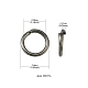 Iron Open Jump Rings IFIN-YW0001-41B-4
