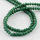 Sea Green Faceted Rondelle Imitation Jade Glass Beads Strands X-GLAA-R136-3mm-19-2