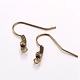 50Pcs Iron Earring Hooks IFIN-YW0001-35AB-NF-2
