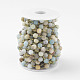 Chaînes de perles d'amazonite de fleurs naturelles faites à la main pour la fabrication de colliers de bracelets AJEW-K011-6mm-04-2