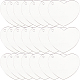 Sunnyclue 30pcs disque acrylique transparent gros pendentifs TACR-SC0001-17-1