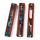 Transparent Resin & Wood Pendants RESI-N039-09-1