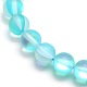 Chapelets de perles en pierre de lune synthétique G-F142-6mm-03-3