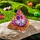 Amethyst Crystal Pyramid Decorations JX069A-3